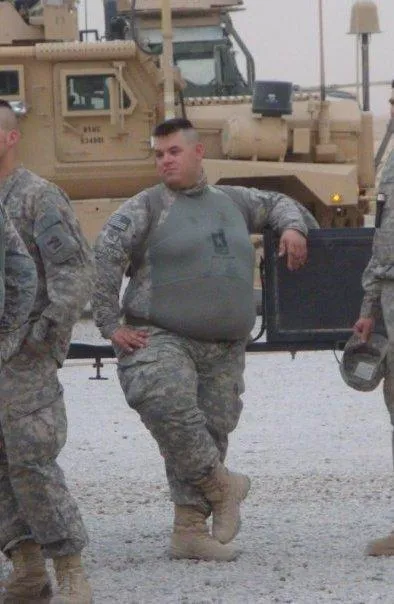 fat army soldier 