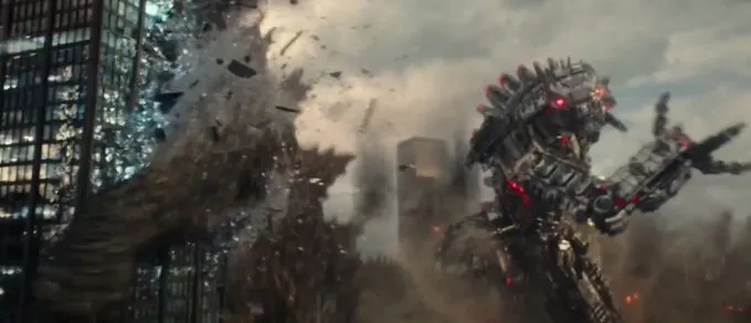 godzilla getting hit by mecha-godzilla 