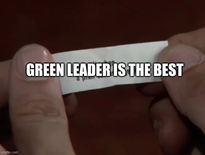 green leader meme