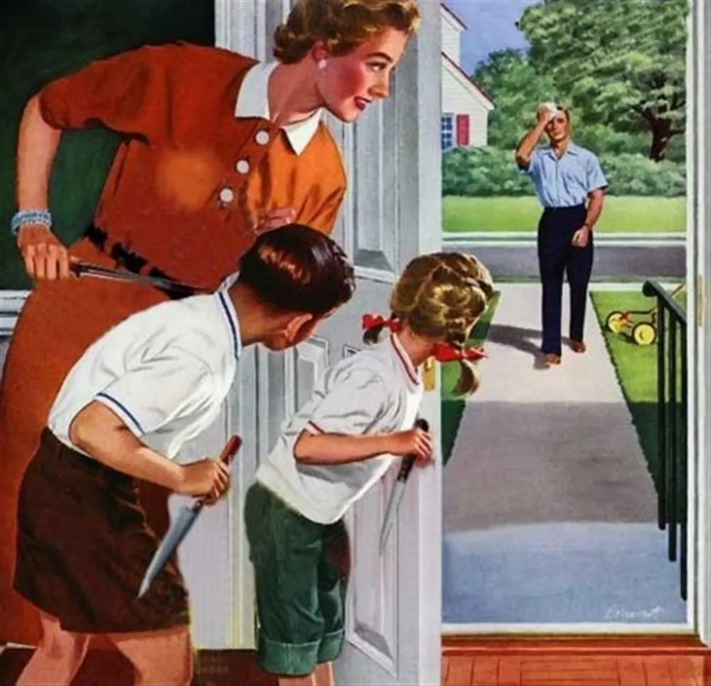 guy returning home knife 