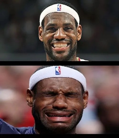 lebron happy sad 