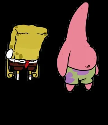 mcm faceless spongebob and patrick 