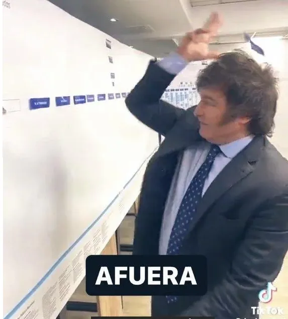 milei meme afuera