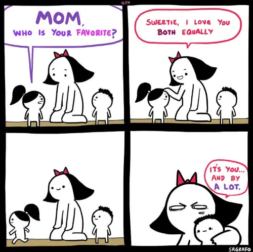 mom who is your favorite 