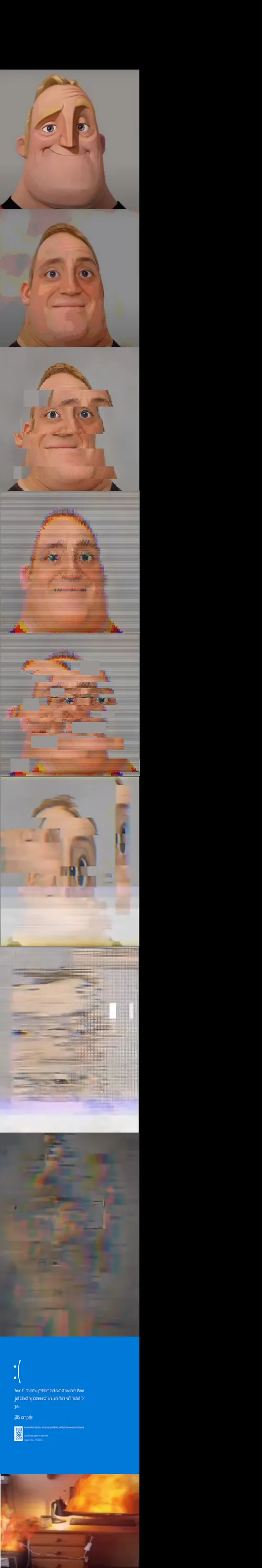 mr incredible becoming glitched template 