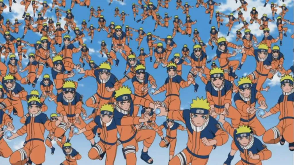 naruto kage bunshin no jutsu shadow clone 