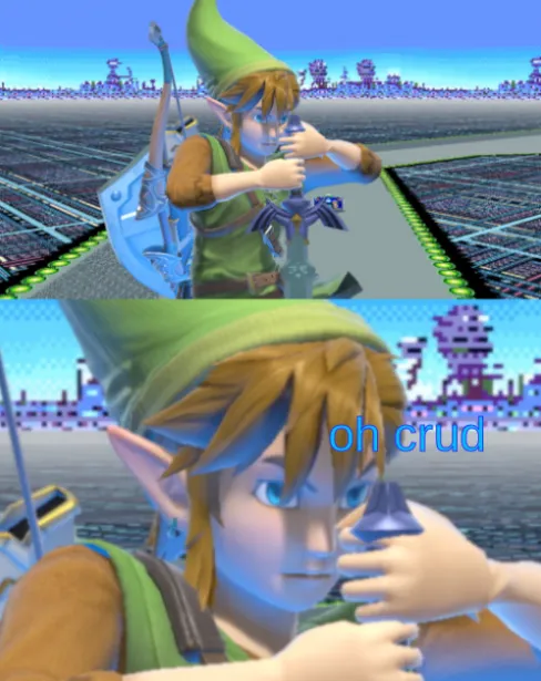 oh crud link with text 