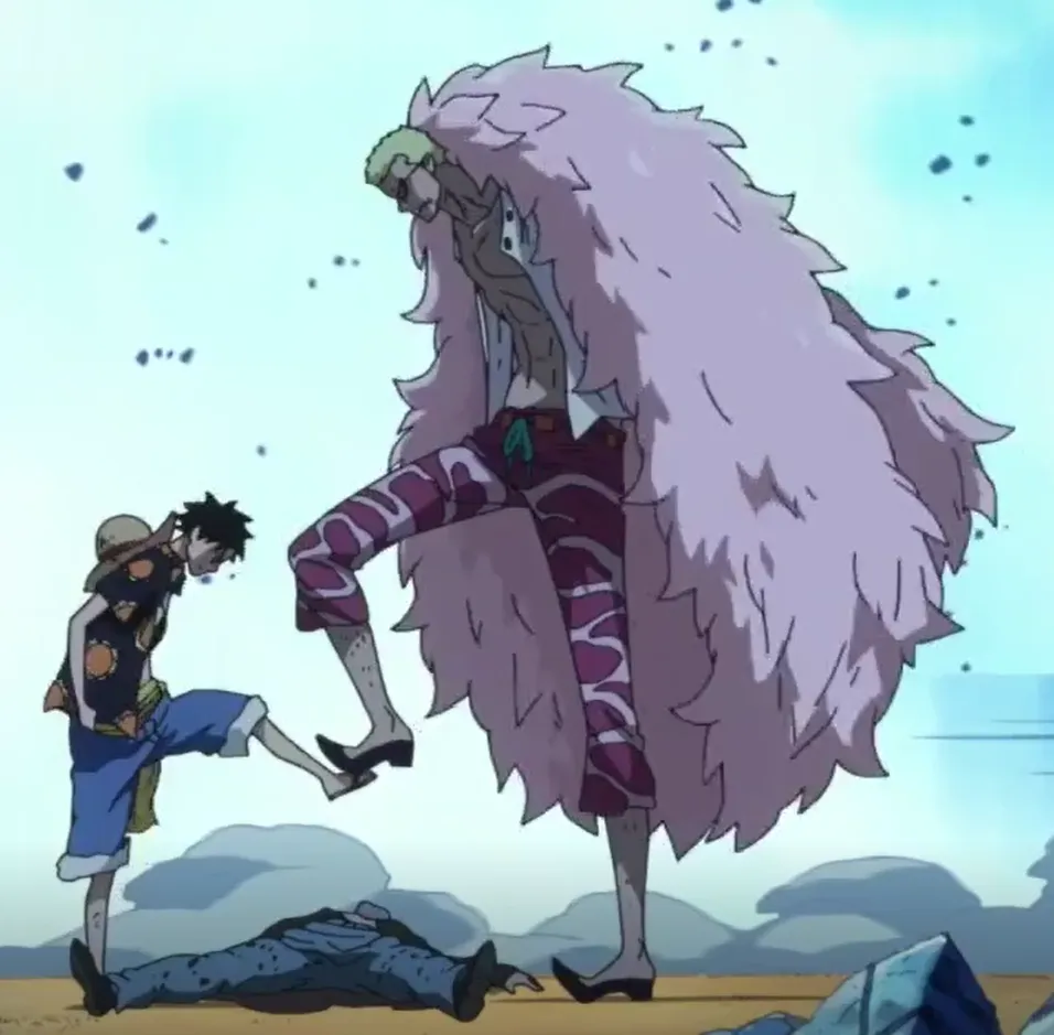 one piece luffy doflamingo stop 