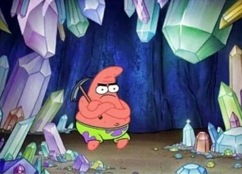 patrick mining meme 
