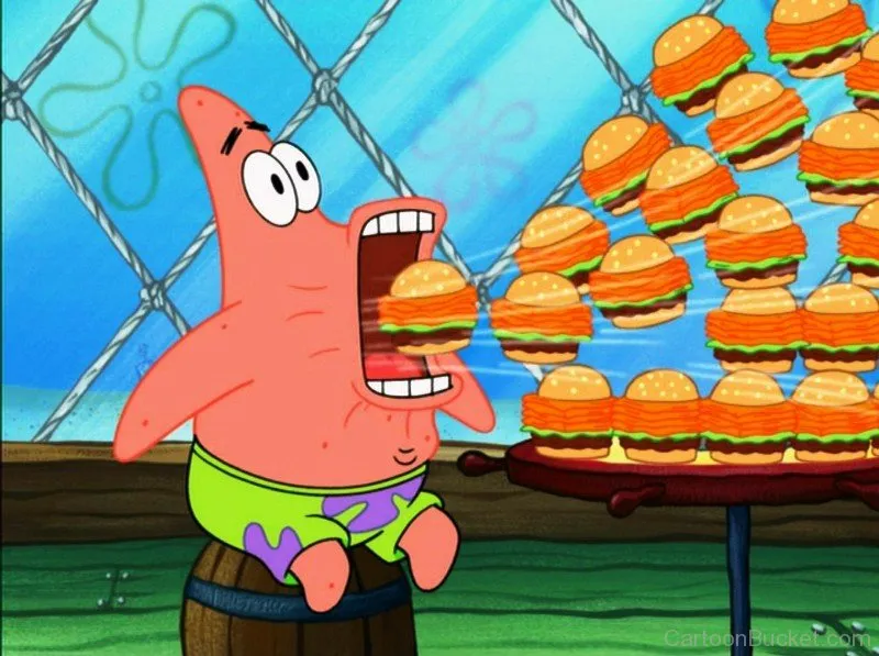 patrick star eat 