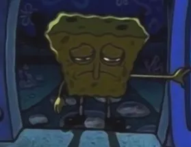 sad spongebob 