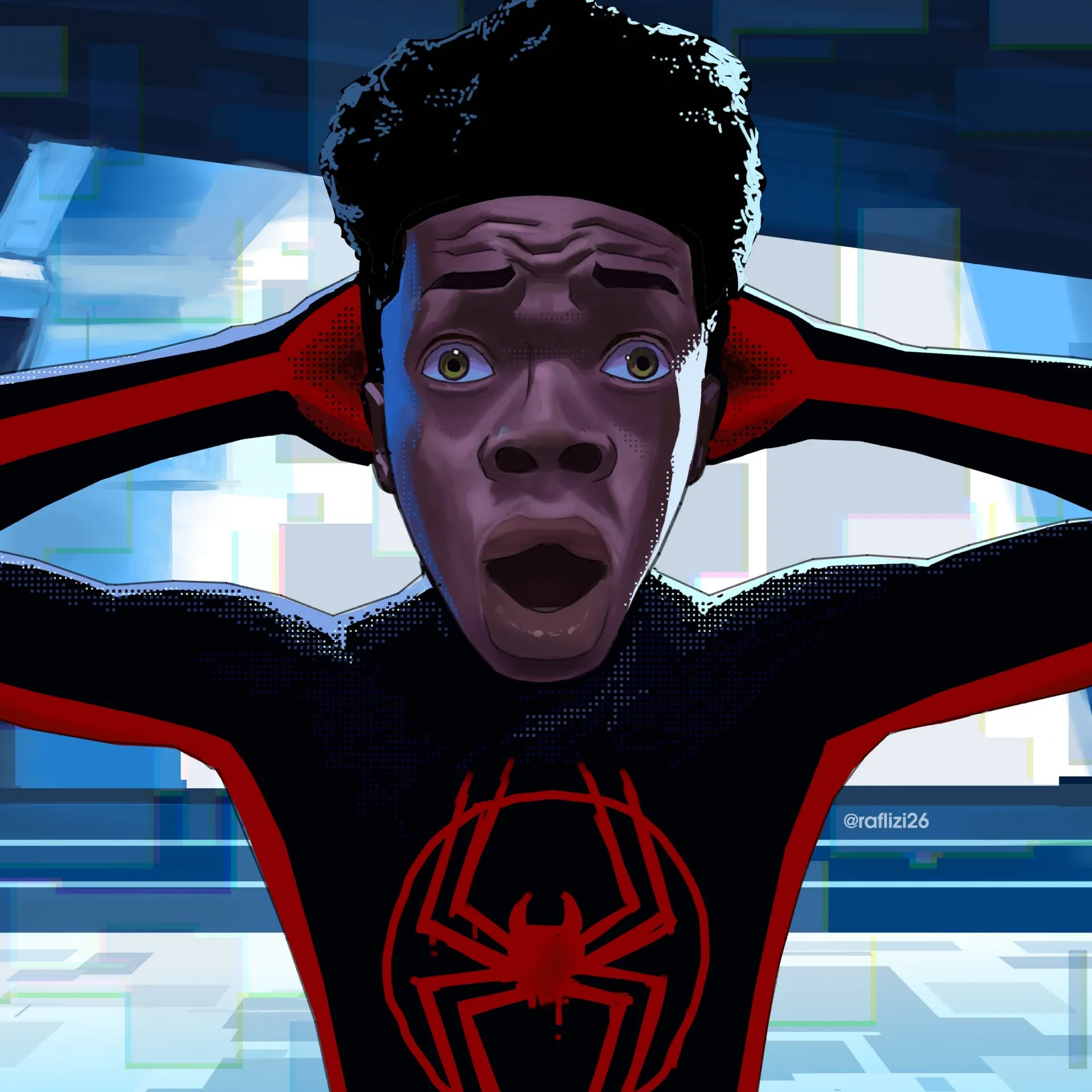 shocked miles morales