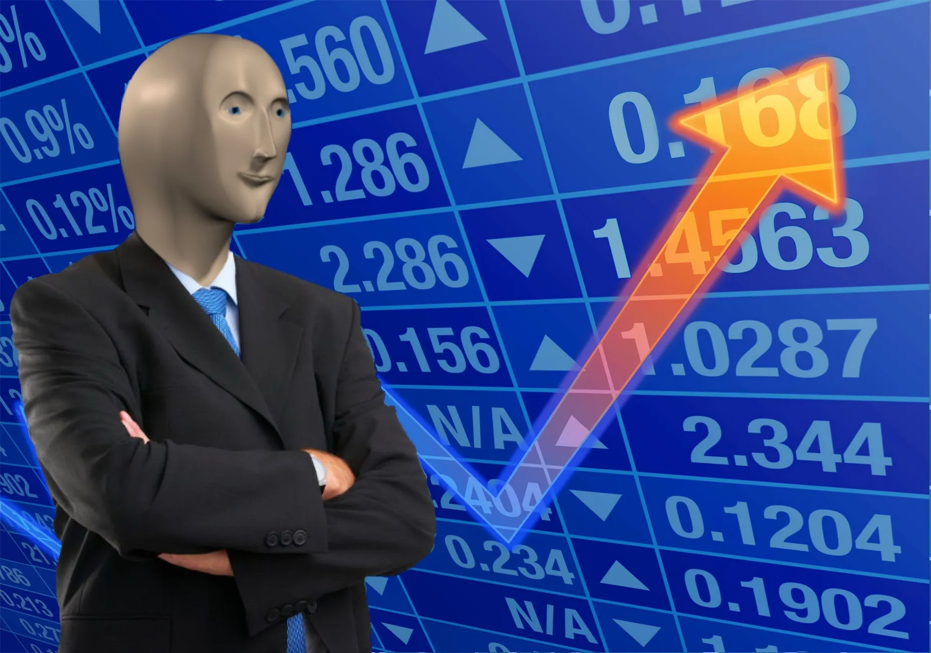 stonks blank meme 