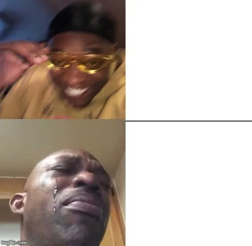wearing sunglasses crying 