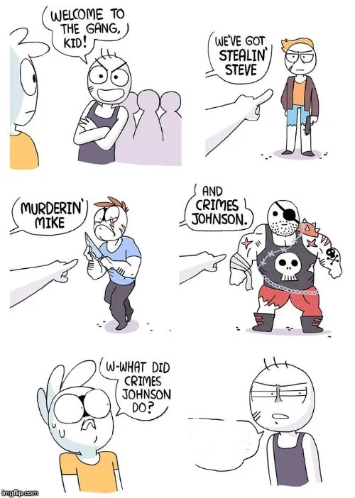 welcome to the gang kid 