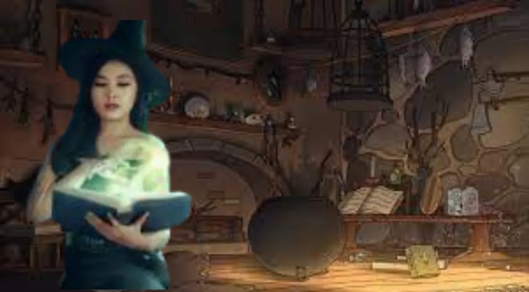 witch in hut 